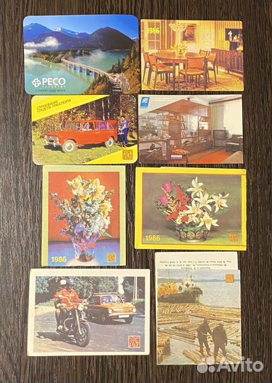 Календарики карманные СССР разные