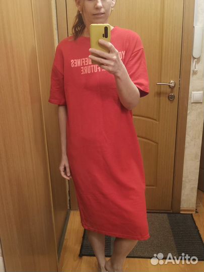 Платье футболка zara M