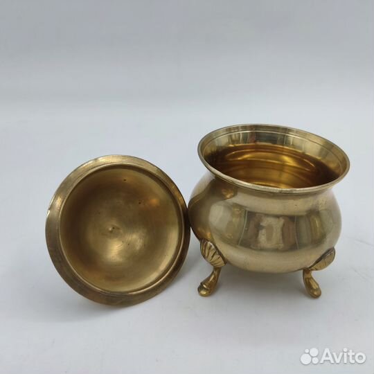 Сахарница латунная