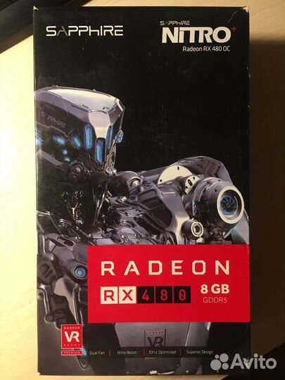 Видеокарта Sapphire RX 480 Nitro+ OC 8Gb