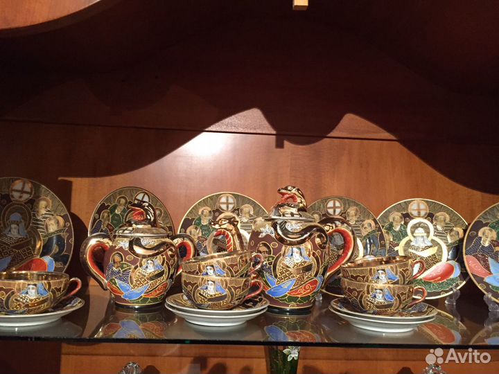 Старинный сервиз полный идеальном состоянии 21 пре