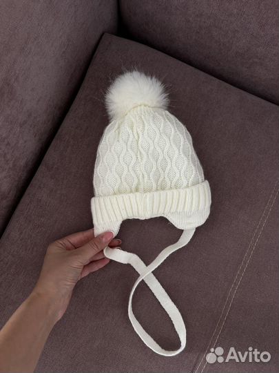 Шапка зимняя, 56-62 мес