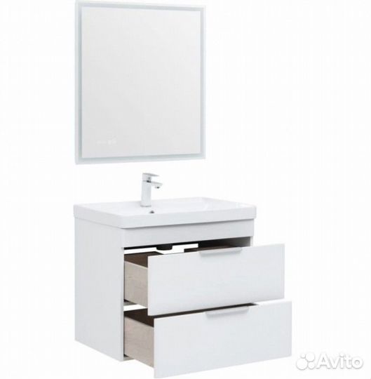 Мебель для ванной Aquanet Ирис new 70 2 ящика подвесная