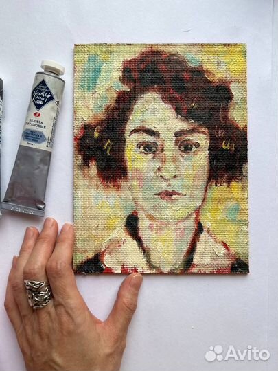 Картина маслом портрет жена сальвадора дали гала