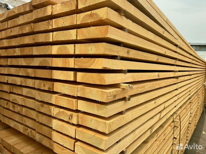 Доска обрезная 25х100х6000мм