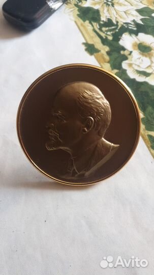 Настольный барельеф В.И.Ленин СССР 1970-е