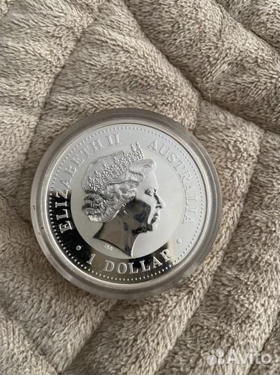 Монета 1 доллар австралия обезьяна 2004