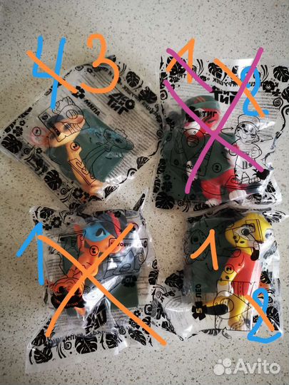 Игрушки из Вкусно и точка (Лео и Тиг)