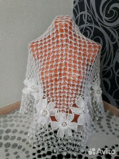 Шаль,ручная работа