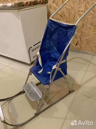 Коляска санки складные, одно положение, б/ у в хор