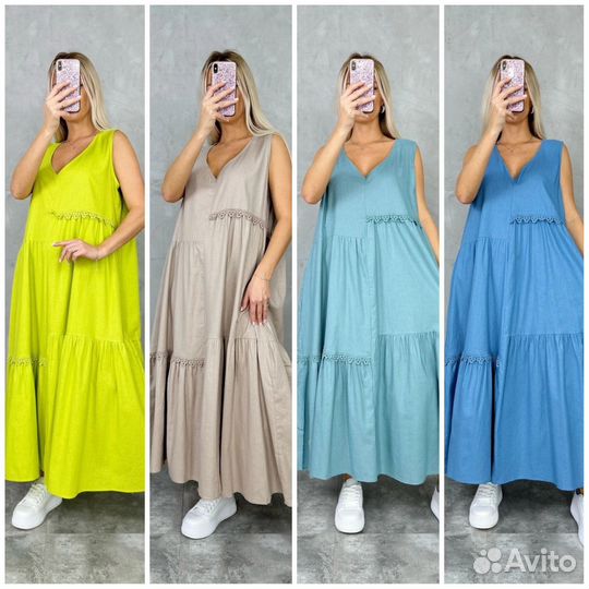Сарафан женский 52-60р. 4 цвета