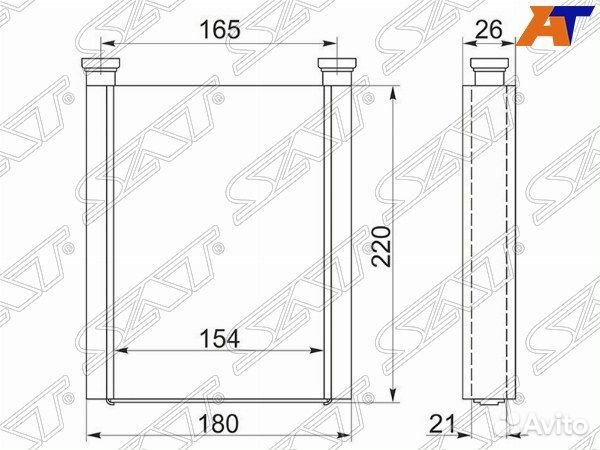 Радиатор отопителя салона toyota avensis