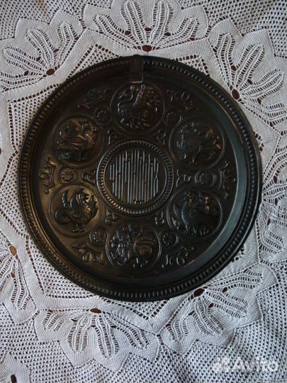 Тарелка настенная Владимир.Медь.СССР