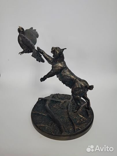 Статуэтка рысь и глухать