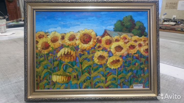 Картина маслом на холсте пейзаж