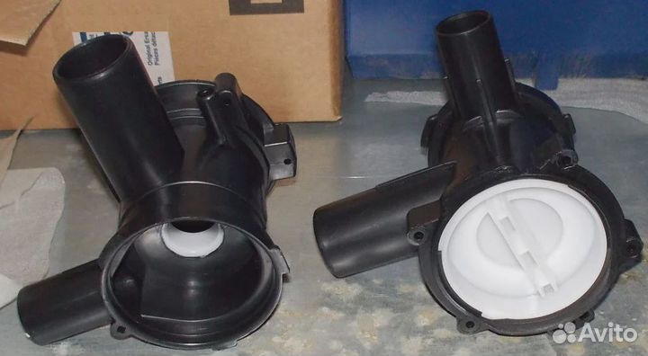 Улитка слив.насоса + заглушка, bosch (под 3-защелк