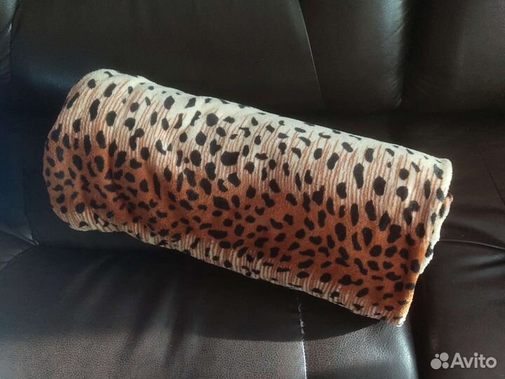 Плед leopard евро
