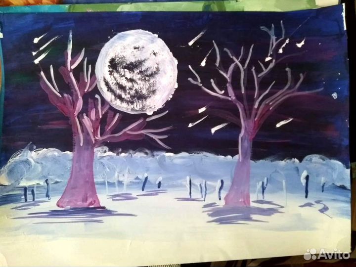 Картины - бумага, пастель, гуашь, акварель