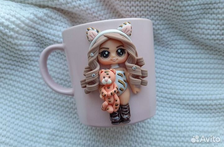 Кукла лол из полимерной глины