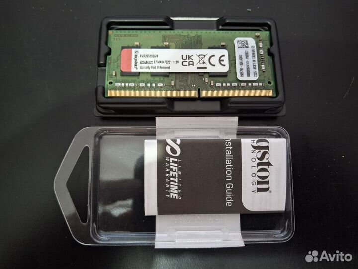 Память Kingston So-dimm Ddr4 KVR26S19S6