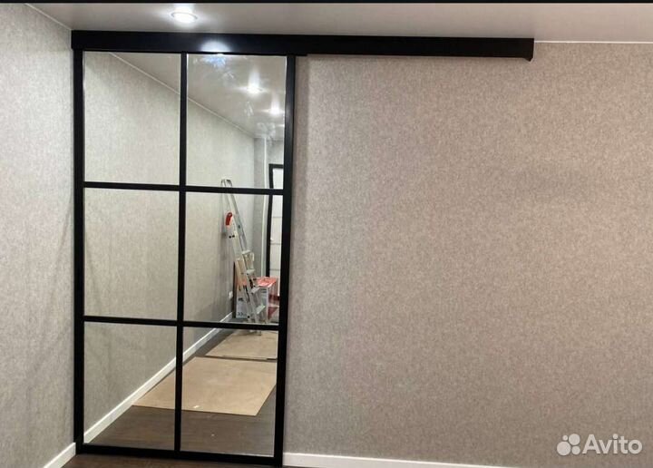 Раздвижные перегородки в стиле лофт