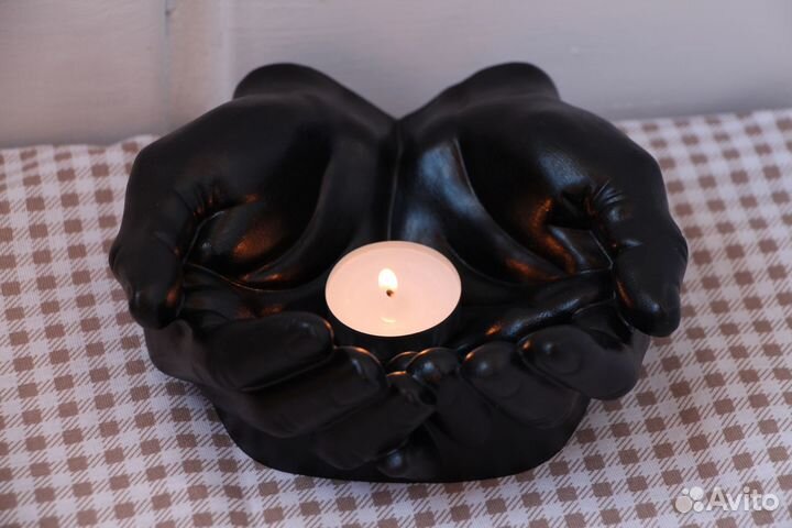 Органайзер/кашпо Руки Давида из гипса