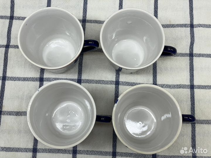 Чашки фарфор кофейные городница СССР 4 шт