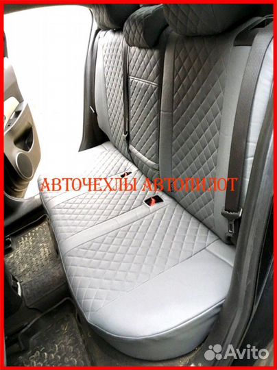 Чехлы Автопилот Chevrolet cobalt из экокожи серые