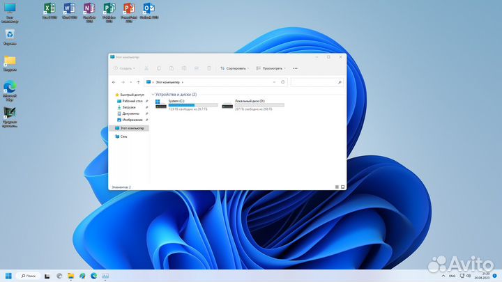Системный блок Windows 11, Intel Pentium и GT520