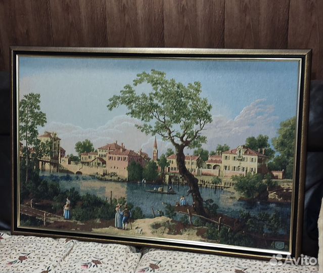 Большой гобелен в багете