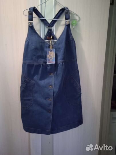 Джинсовый сарафан для беременных