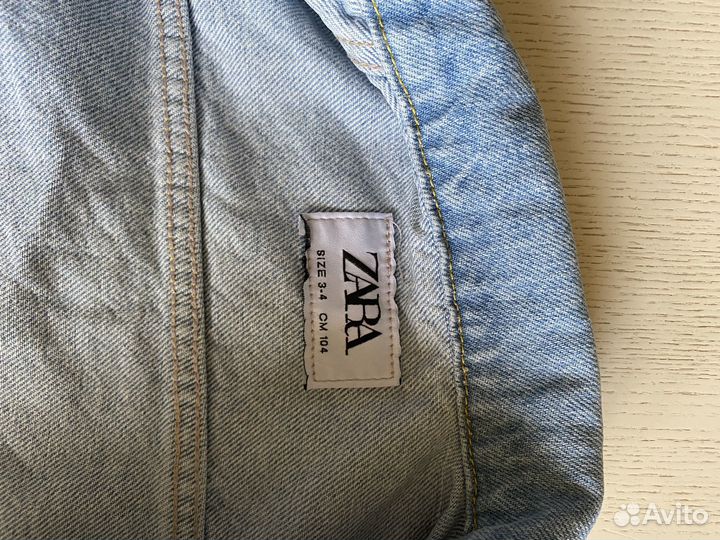 Джинсовая куртка zara 104