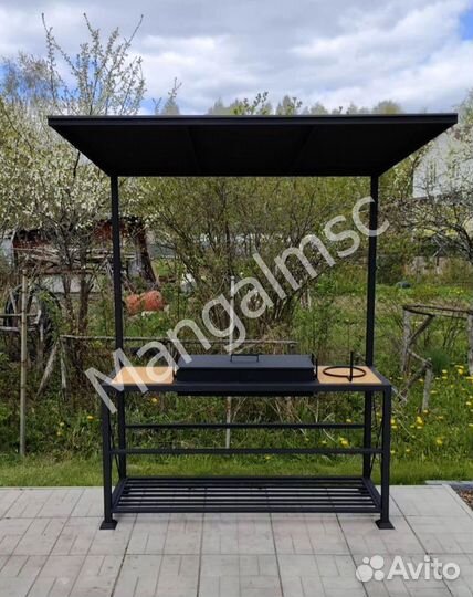 Мангал с крышей