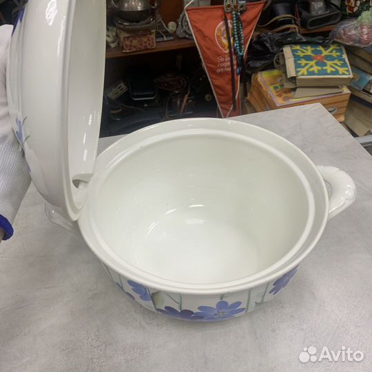 Советская Большая Супница зик Ручная Роспись СССР