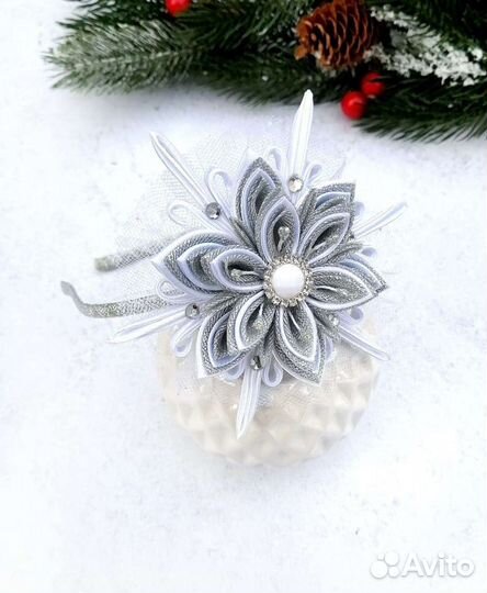 Ободок - снежинка