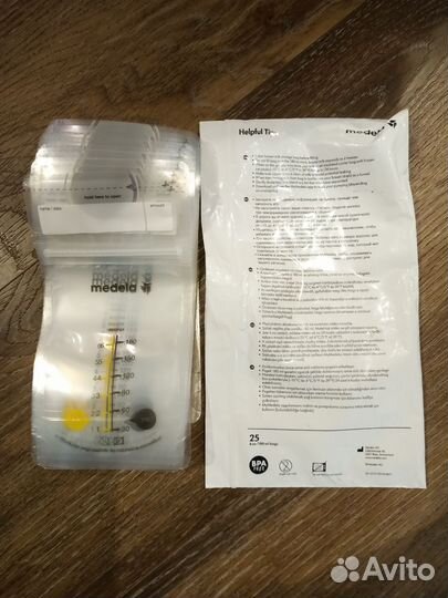 Пакеты для грудного молока Medela+молокосборник