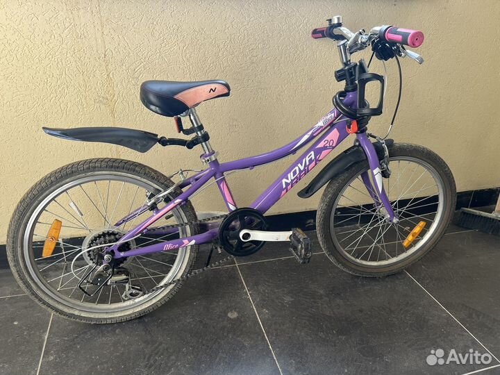 Велосипед для девочки 20 дюймов novatrack