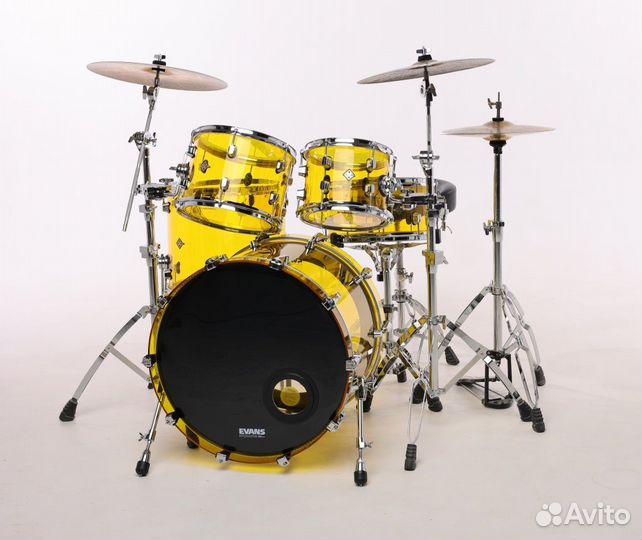 UBA-Am-2216/5 Барабанная установка, акрил, желтая