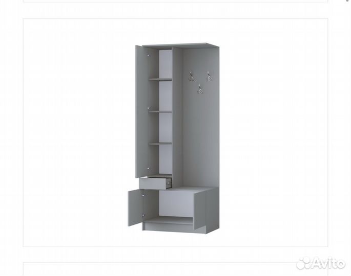 Прихожая мрдульная лдсп серый