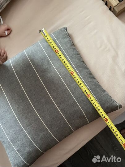 Чехлы на подушки Икеа серые