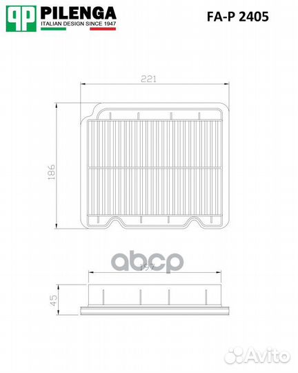 Фильтр воздушный chevrolet aveo 1.2/1.4 03- FA