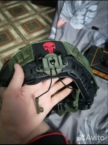 Крепление, адаптеры для активных наушников на шлем