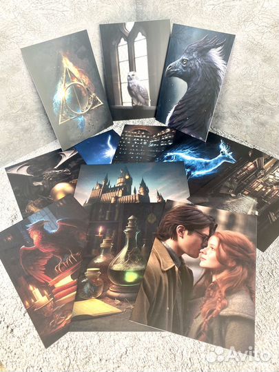 Набор мини постеров Гарри Поттер (handmade)