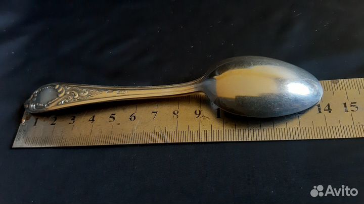 Серебряная чайная ложка 875 проба Клеймо зiд.3 шт