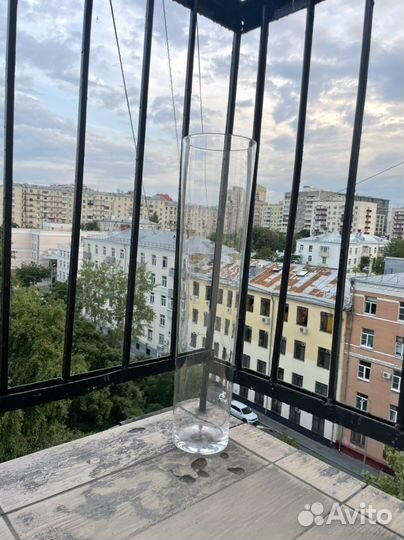 Ваза напольная 70 см стекло