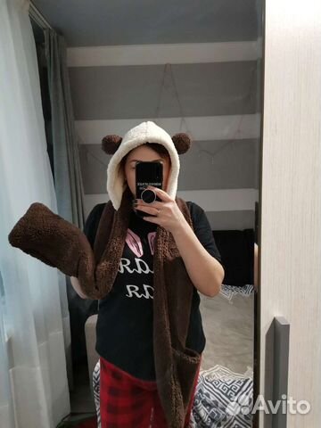 Шапка - шарф-варежки