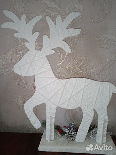 Зимняя поделка (новогодняя) Олень