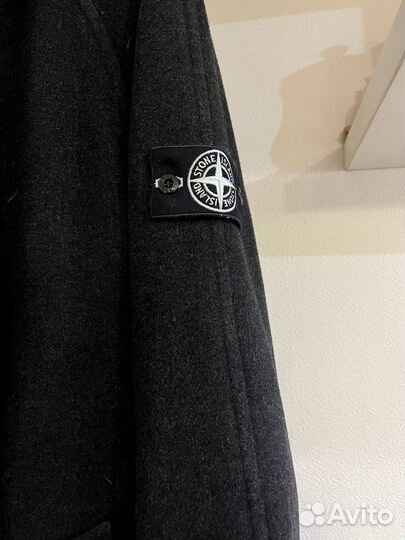 Пальто stone island мужское длинное