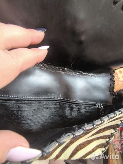 Сумка натуральная кожа(зебра) Винтаж
