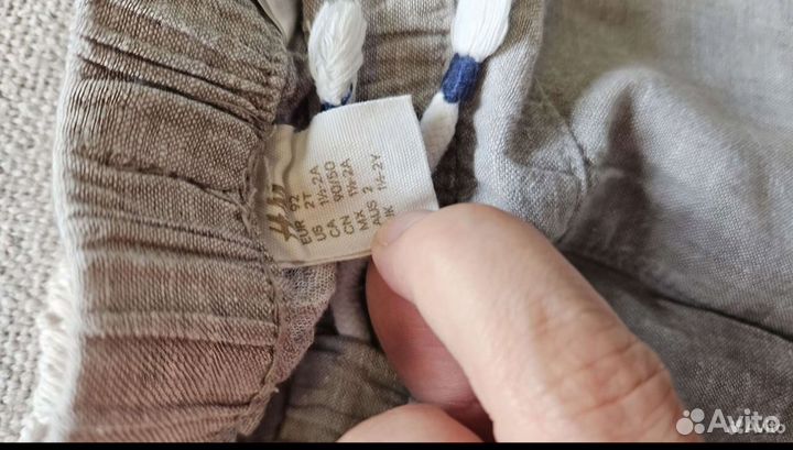 Брюки лён hm